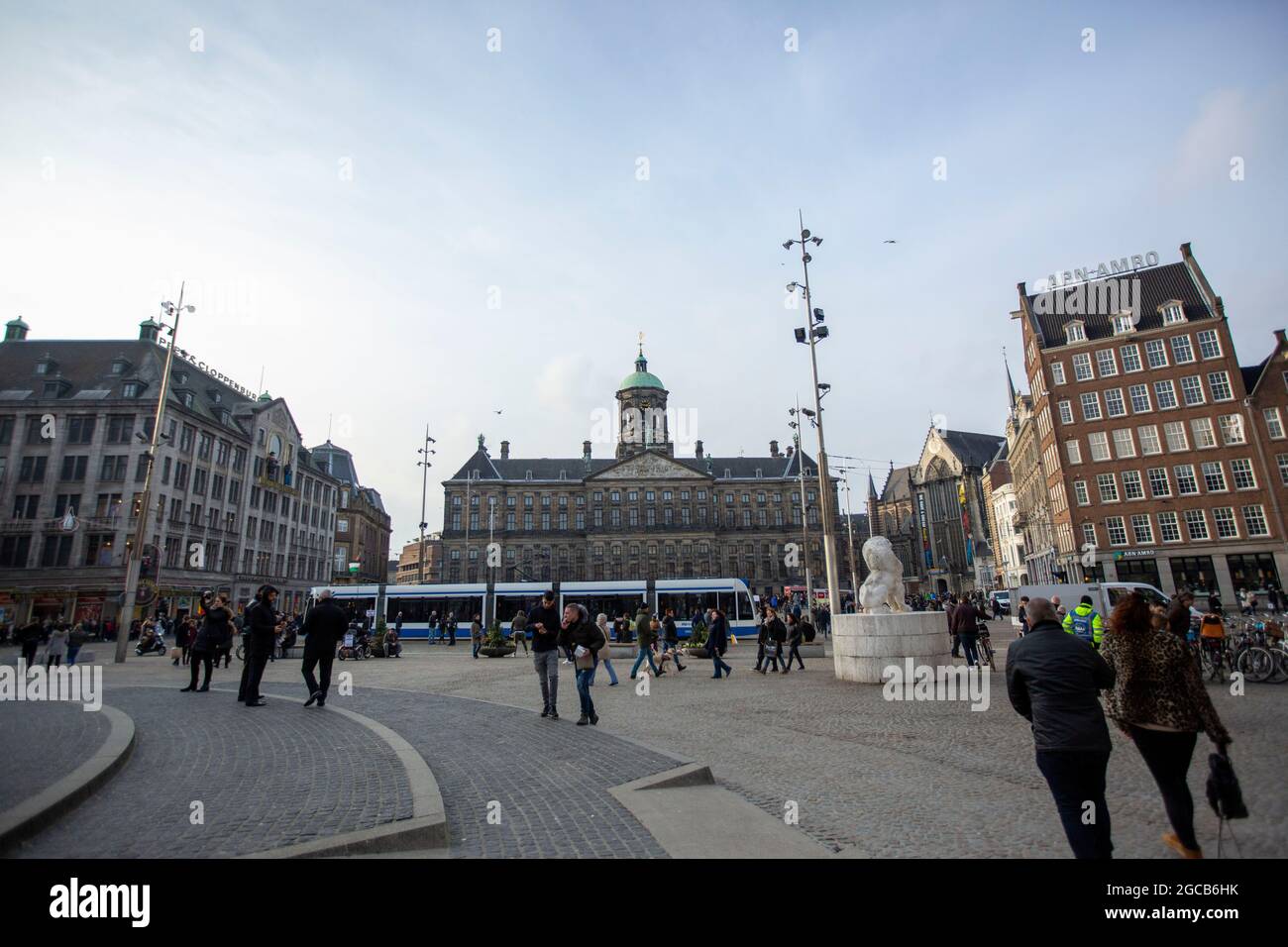 Palais royal sur la place Dam, Centrum, Amsterdam, pays-Bas. Banque D'Images