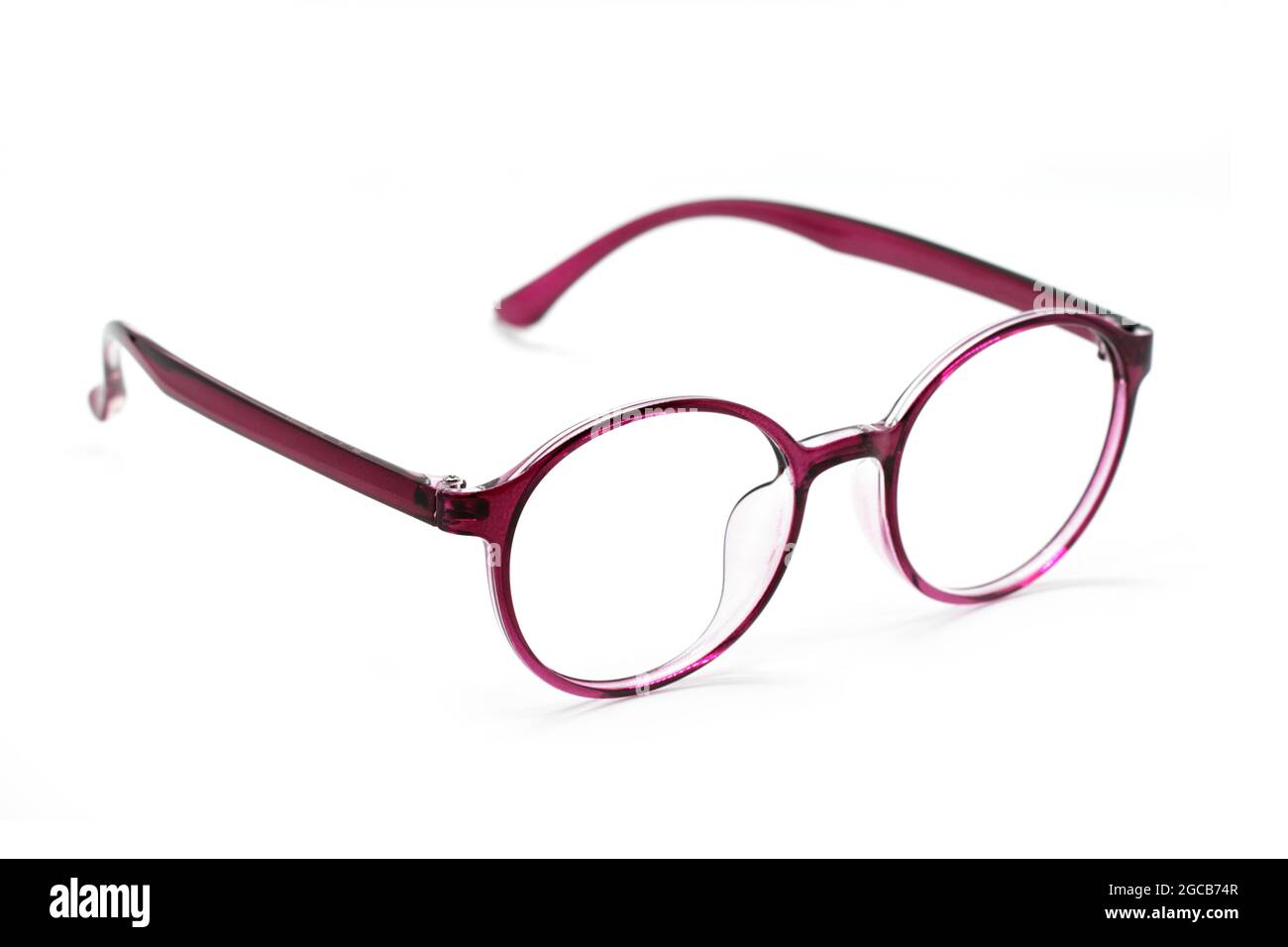 Image de lunettes modernes et tendance isolées sur fond blanc, lunettes, lunettes Banque D'Images