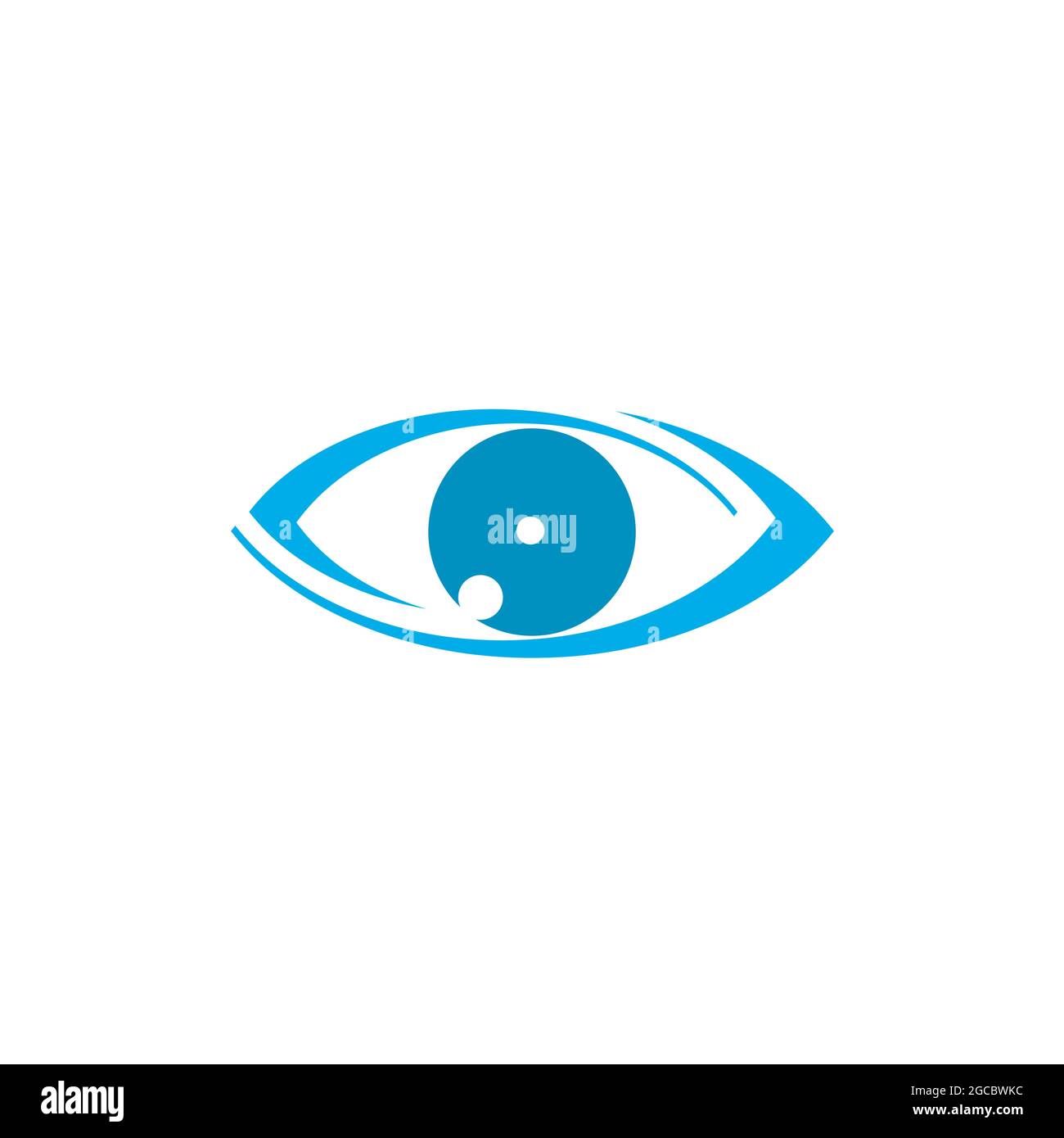 Logo de la clinique oculaire pour les entreprises et l'entreprise. Illustration de Vecteur