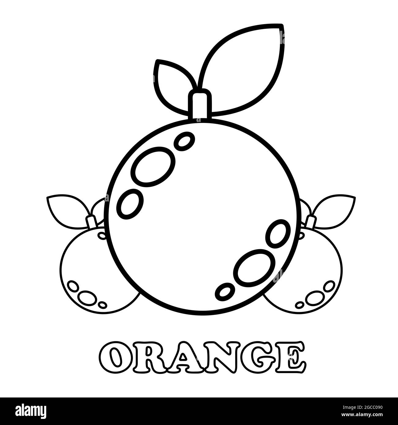 page de coloriage des légumes. page de coloriage des aliments sains pour les enfants. sur fond blanc Banque D'Images