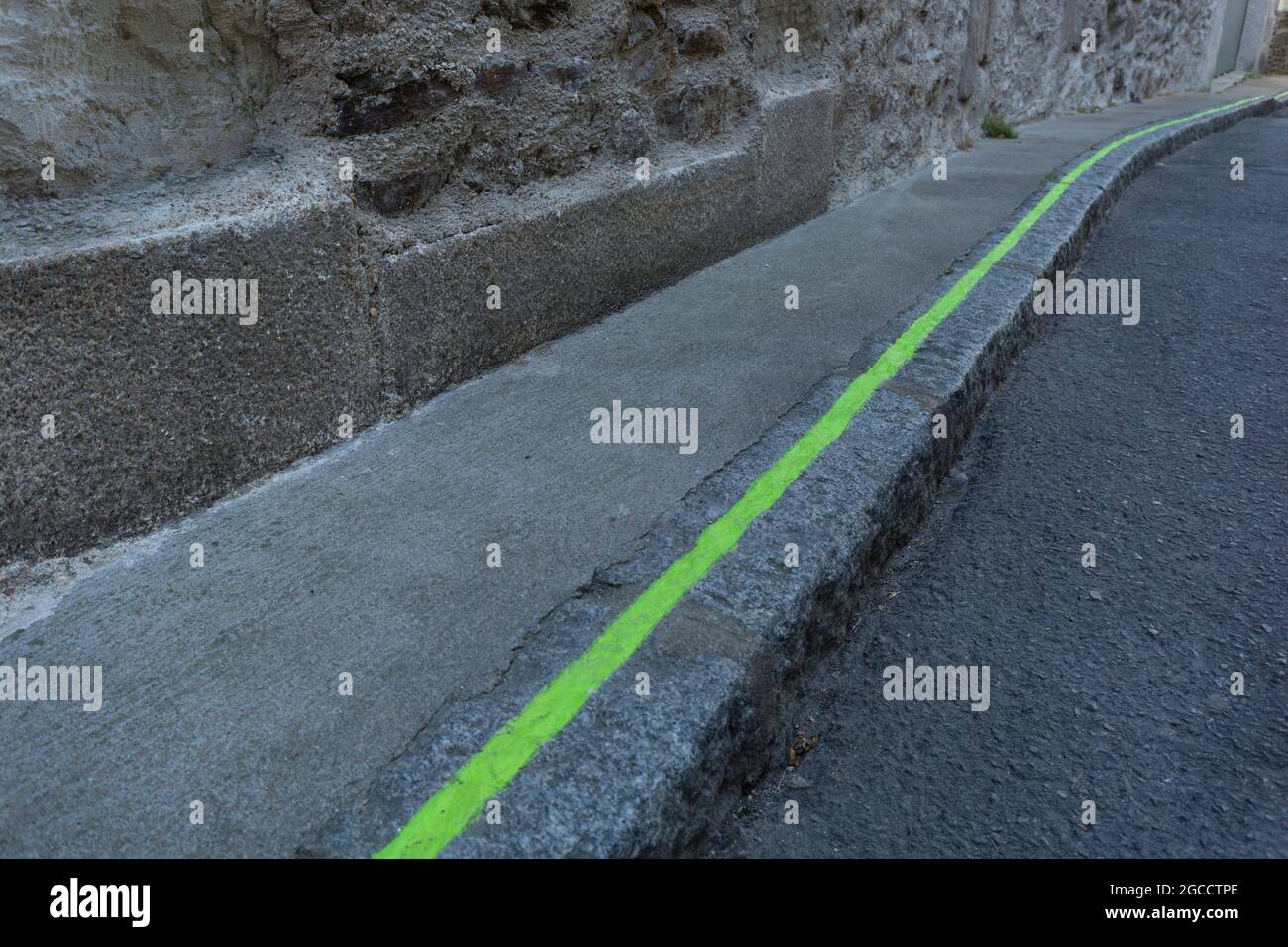 La ligne verte (circuit touristique). Nantes. Capitale de la région pays de  la Loire et département Loire-Atlantique. Bretagne. France Photo Stock -  Alamy