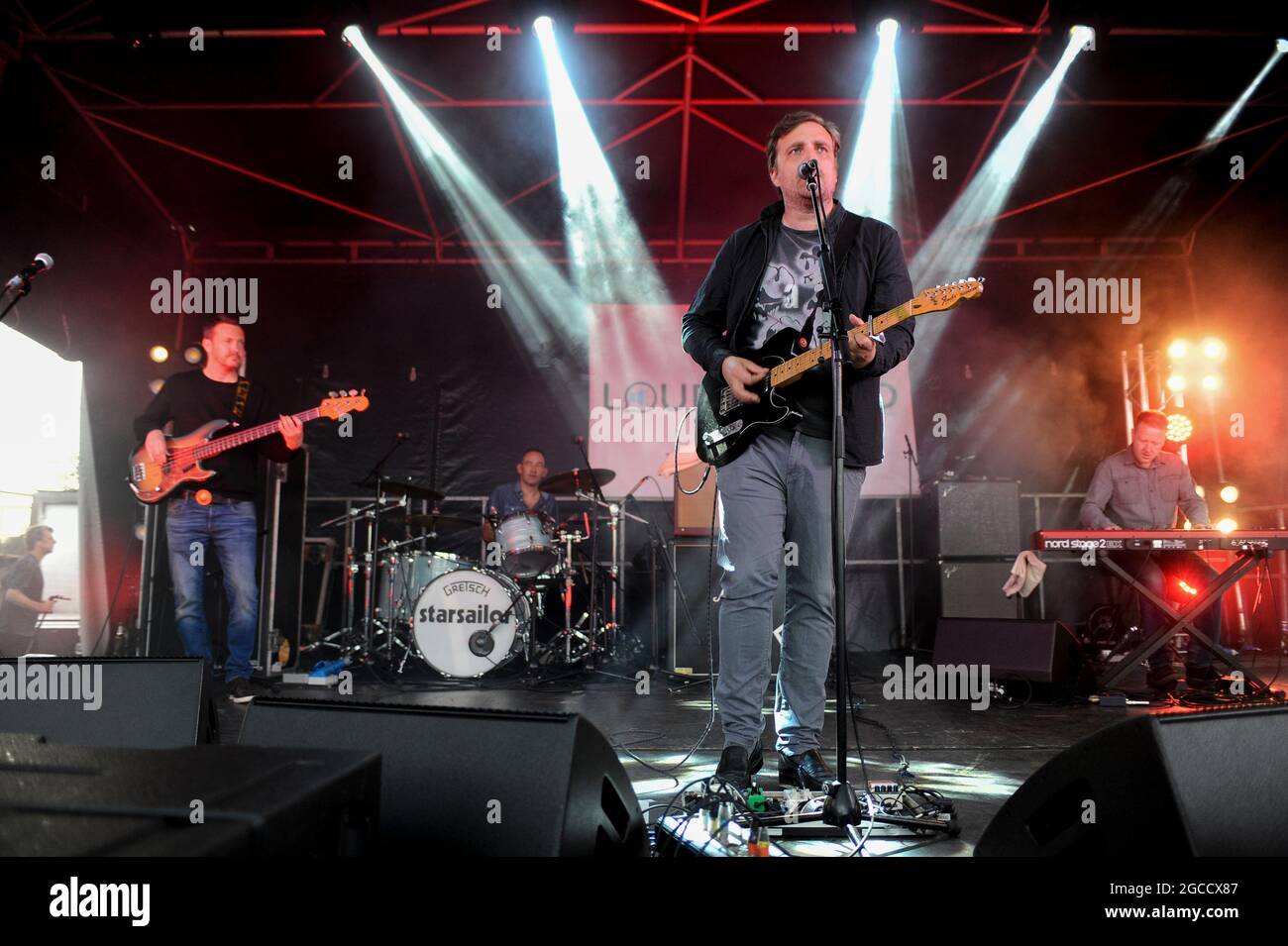 , spectacle au Askern Music Festival , Doncaster, Royaume-Uni, 13.07.2019 Banque D'Images