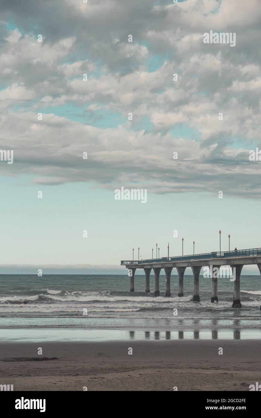 Pont sur la côte de l'île sud de la Nouvelle-Zélande Banque D'Images