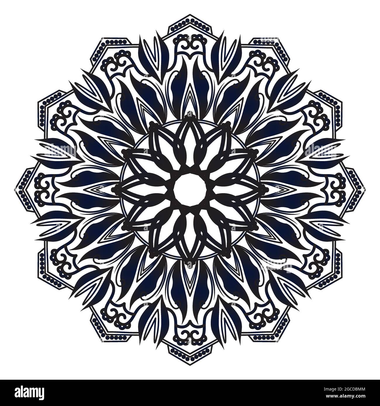 élégant médaillon rond persan mandala géométrique vecteur islamique de fond de conception Illustration de Vecteur