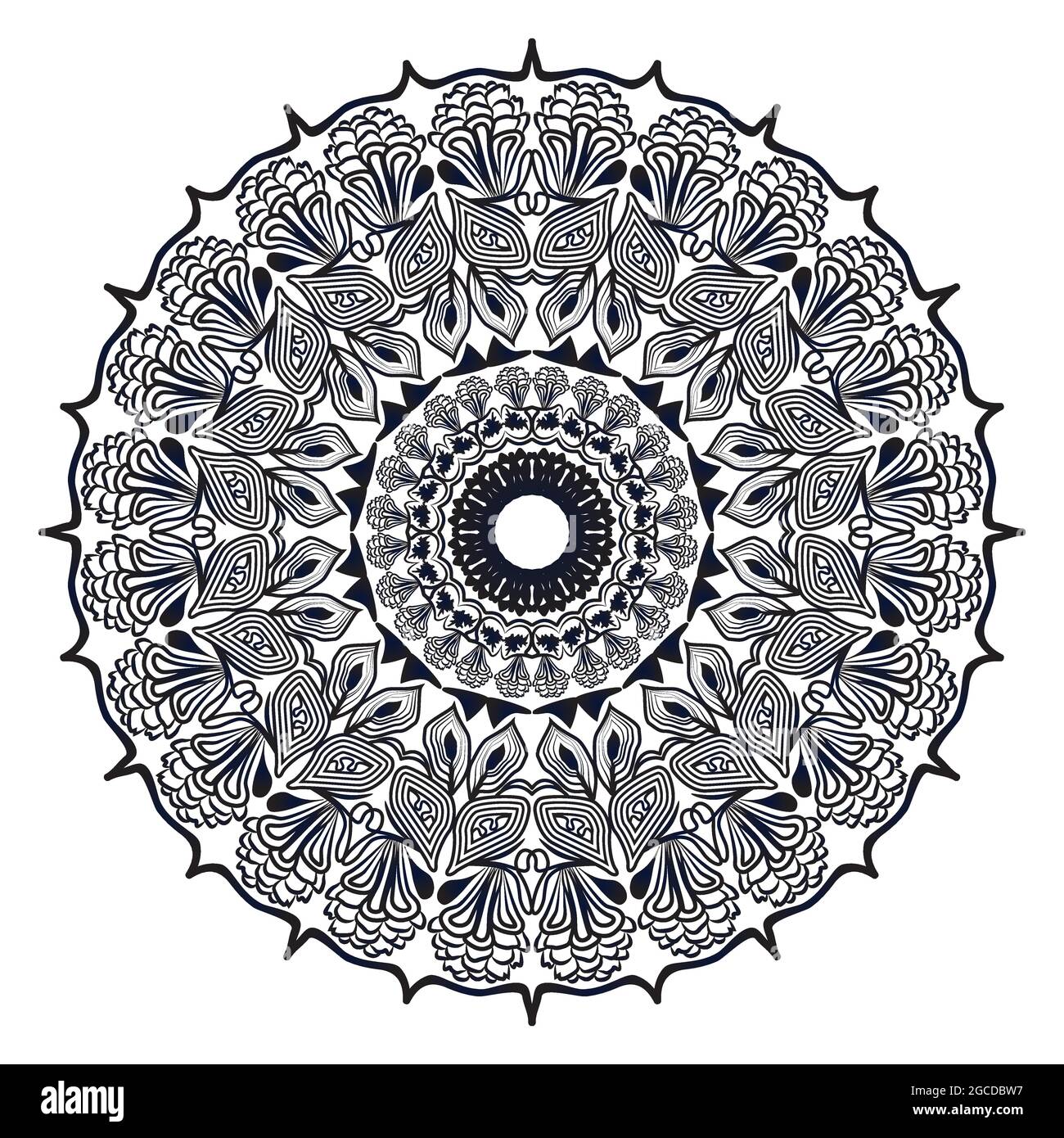 abstrait islamique mandala géométrique vecteur fond design avec élégant médaillon rond art persan ligne Illustration de Vecteur