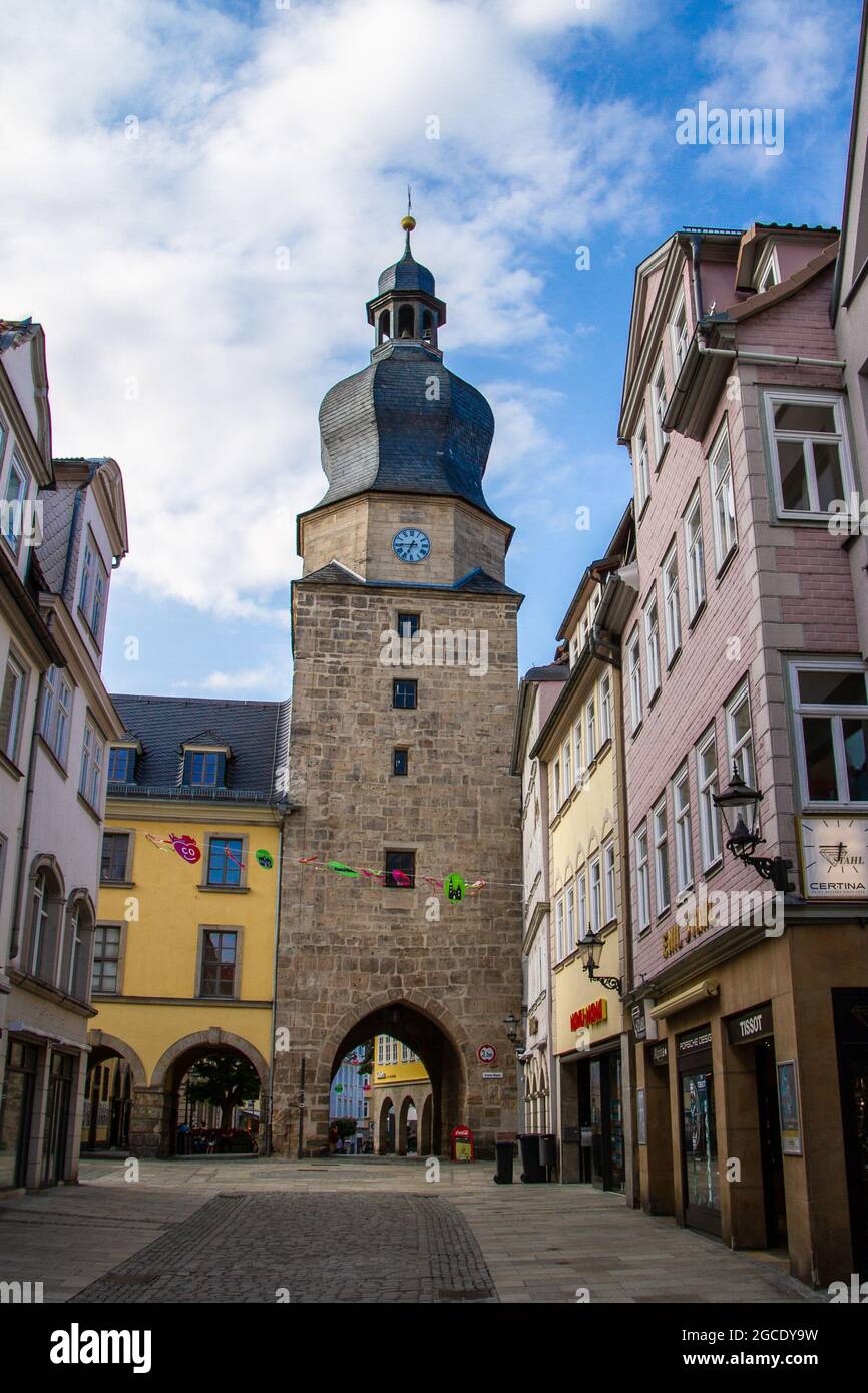 Coburg, Allemagne, 19 juillet 2021. Allemagne, Coburg, porte de l'hôpital, le Ketschentor Banque D'Images