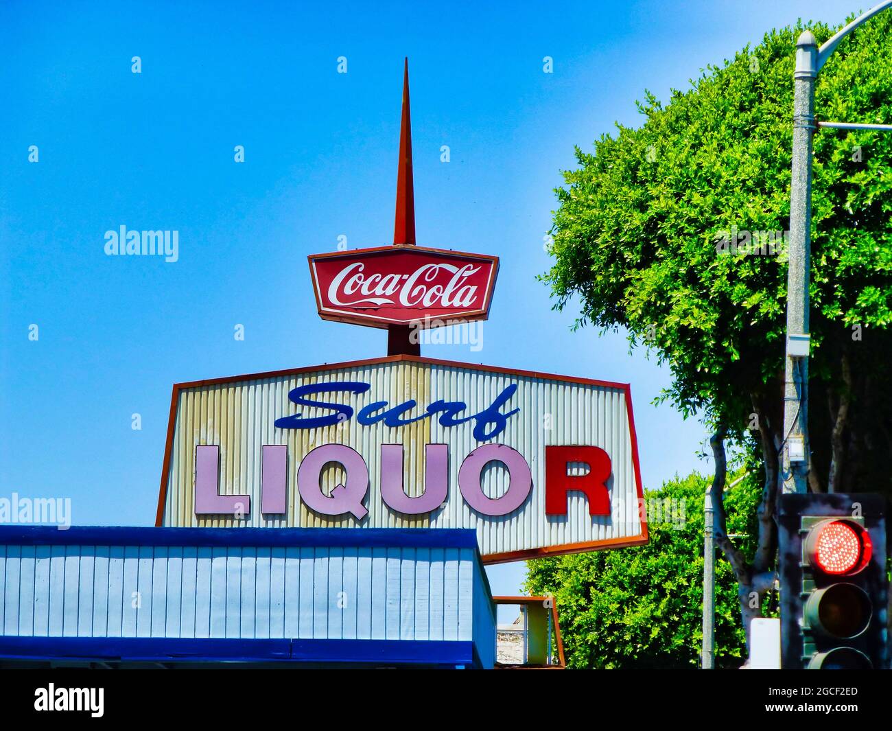 Affiche publicitaire American Classic Coca Cola et liqueur Banque D'Images