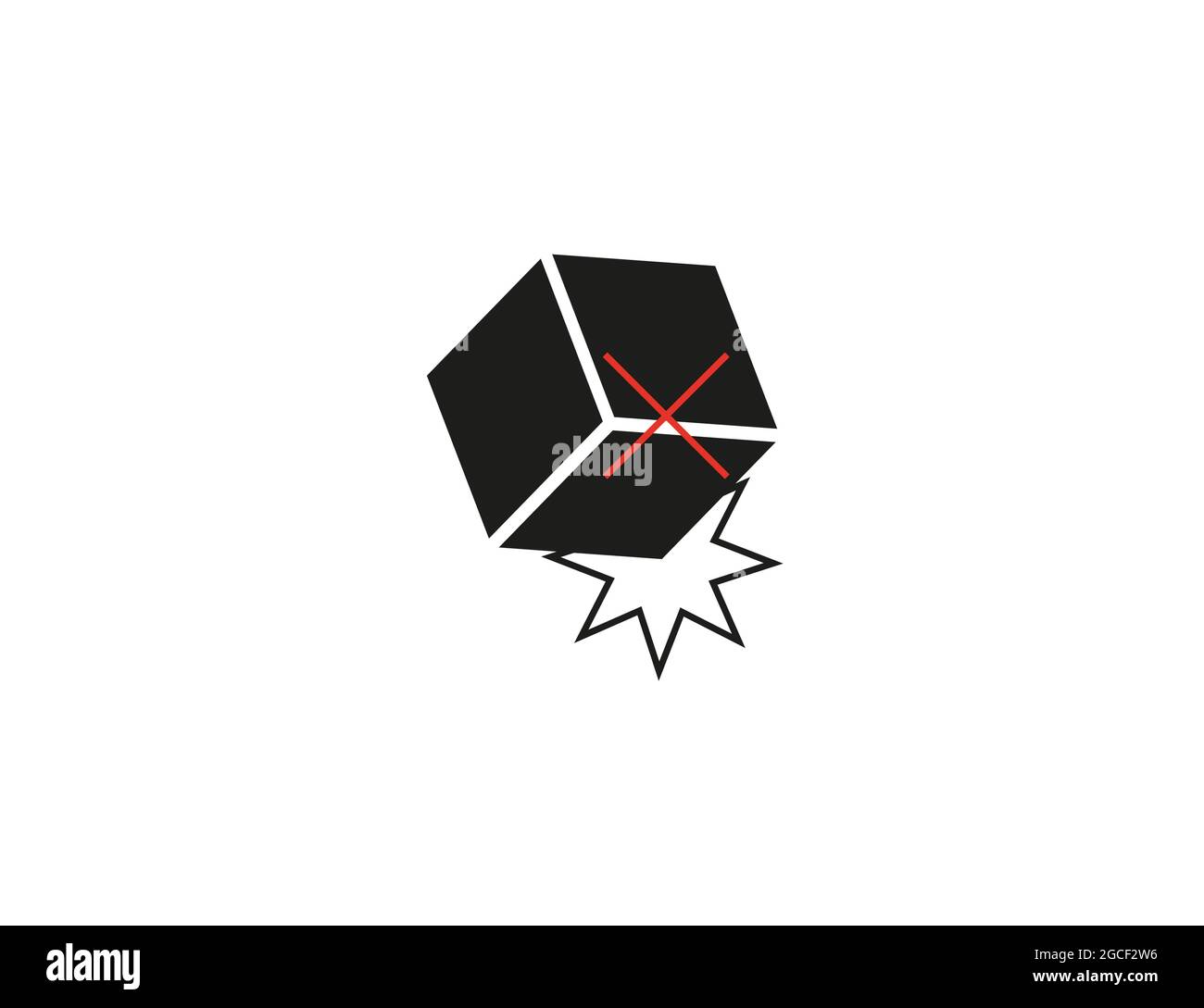 Ne laissez pas tomber le symbole, signez le vecteur Illustration de Vecteur