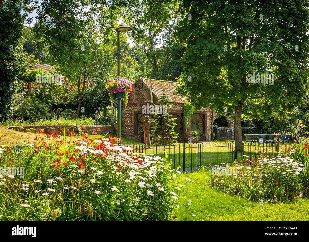 Broadwater Mill Park à Kidderminster, Worcestershire, Angleterre. Banque D'Images