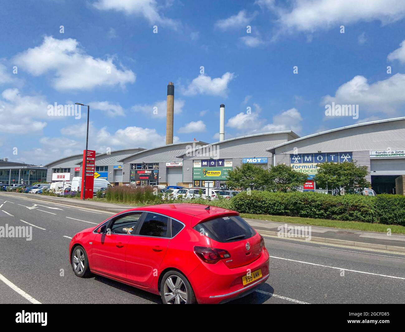 Buckingham Avenue Trade Park, Buckingham Avenue, Slough, Berkshire, Angleterre, Royaume-Uni Banque D'Images