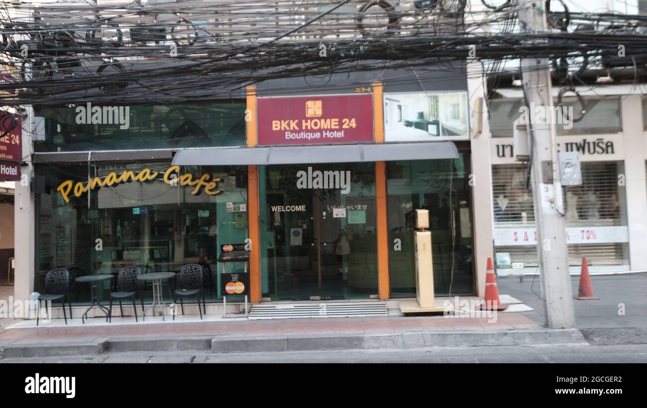 BKK Home 24 Boutique Hotel Bangkok Thaïlande soi Sukhumvit 24, Phrom Phong, Sukhumvit Road Banque D'Images