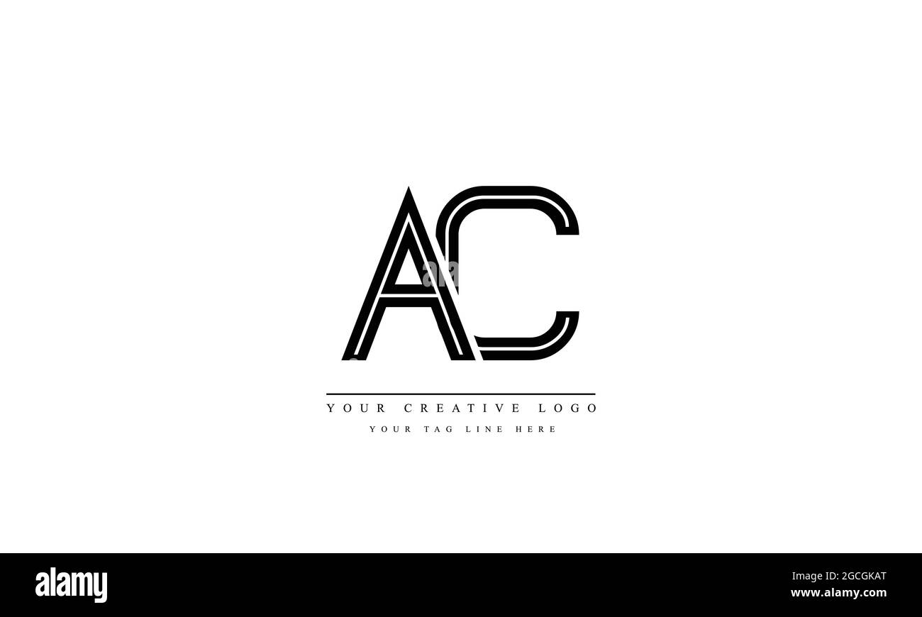 AC CA A C résumé logo vecteur modèle de monogramme Illustration de Vecteur