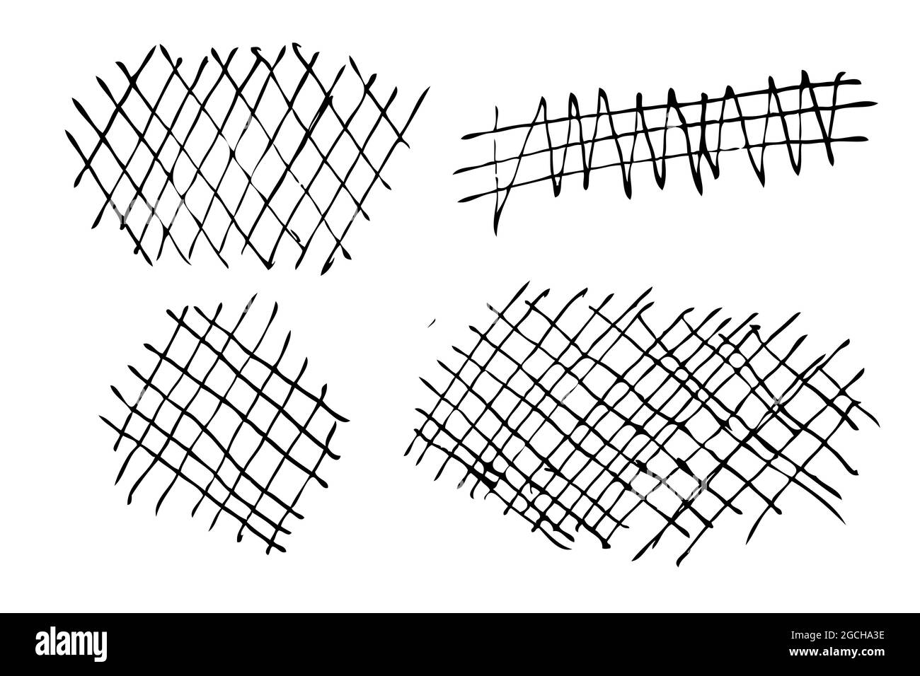 Vector Scribble Line Abstract Shape dessin à la main esquisse pour votre élément de conception Illustration de Vecteur