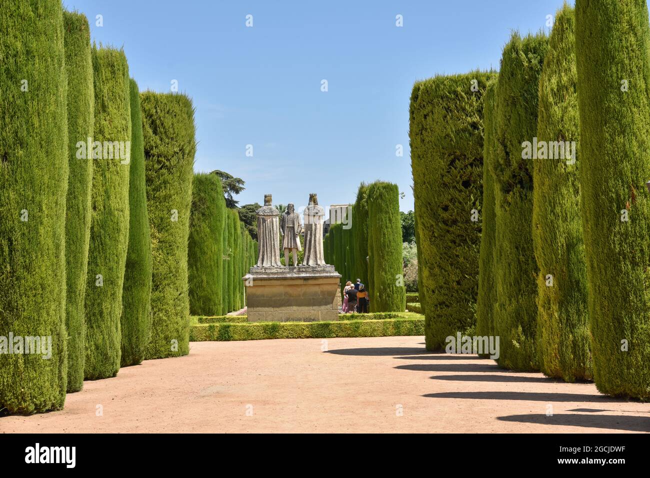 Córdoba Andalucía España jardines de el alcázar de los reyes cristianos 2021 Banque D'Images