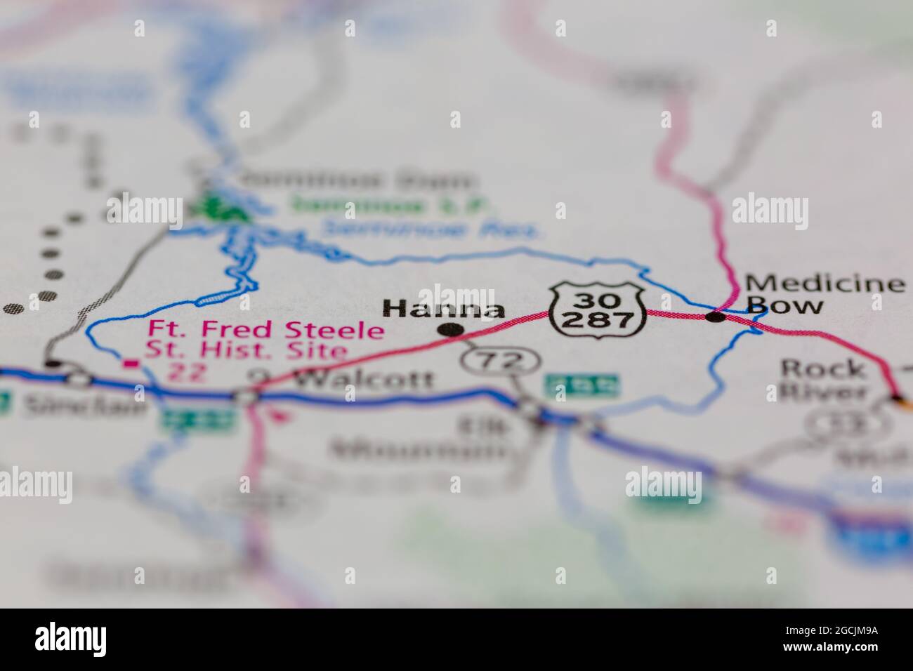 Carte hanna wyoming Banque de photographies et d’images à haute résolution Alamy