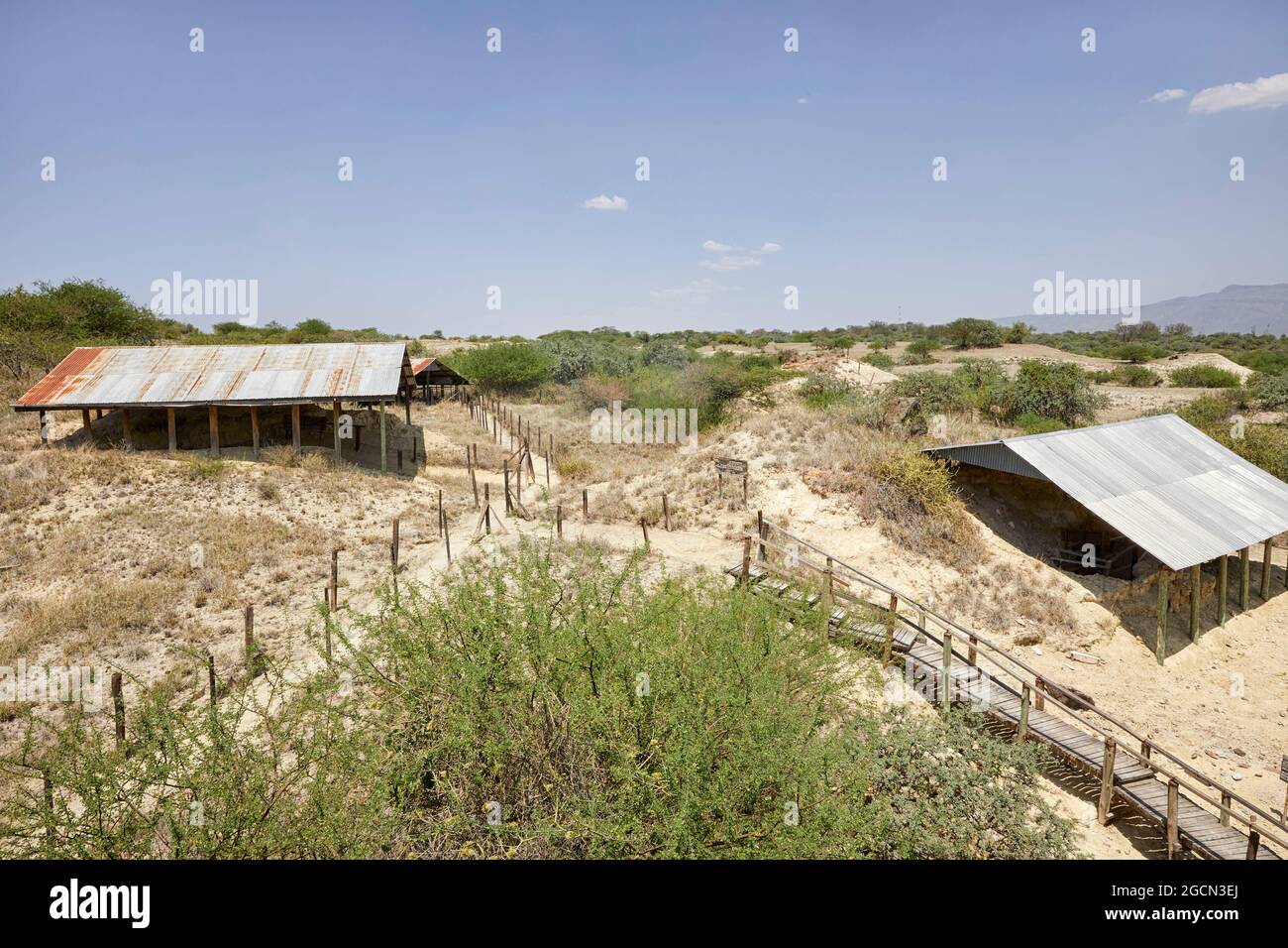 Site préhistorique d'Olorgesailie au Kenya en Afrique Banque D'Images