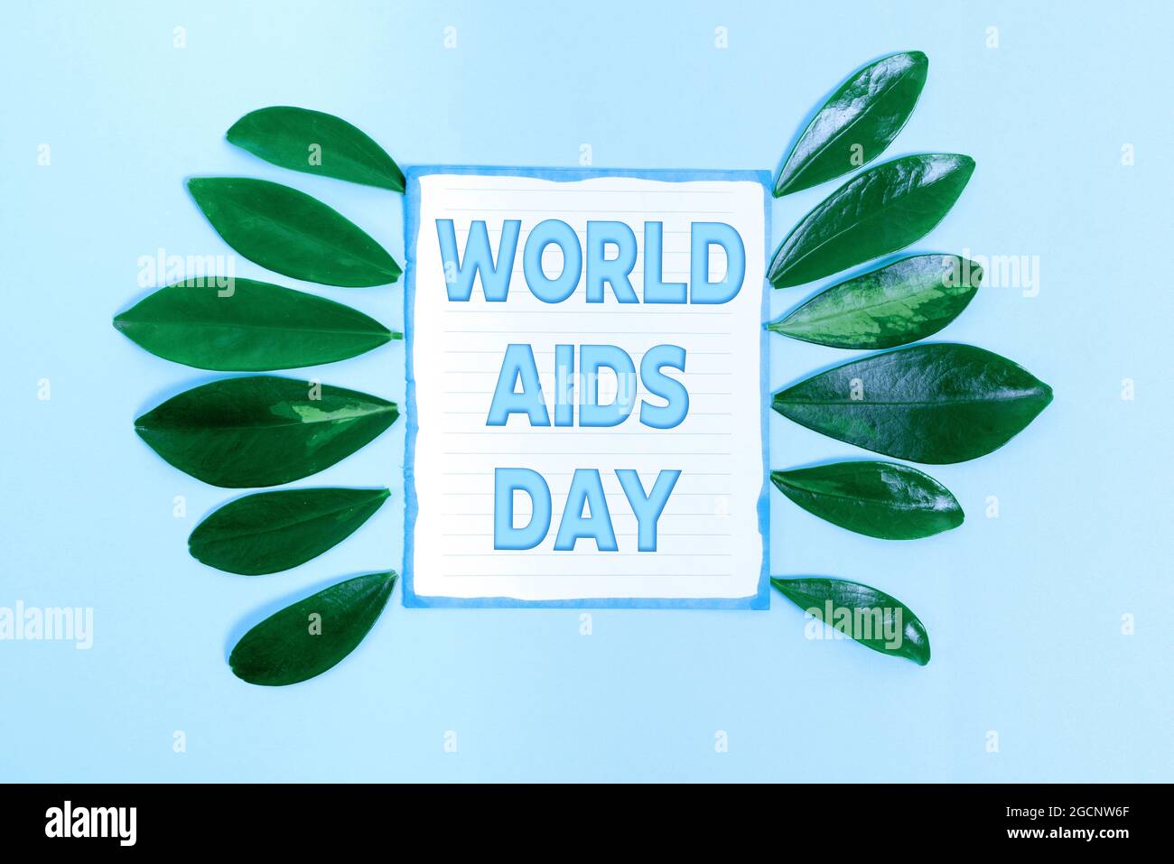Écriture affichant le texte Journée mondiale du SIDA. Photo ...
