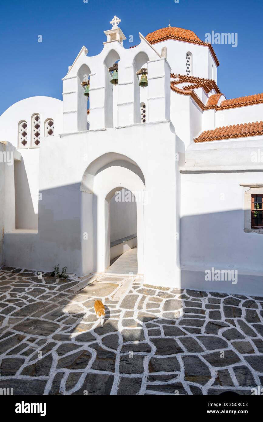 Agios Antonios, Eglise orthodoxe grecque, Marpissa, Paros, Cyclades, Grèce Banque D'Images