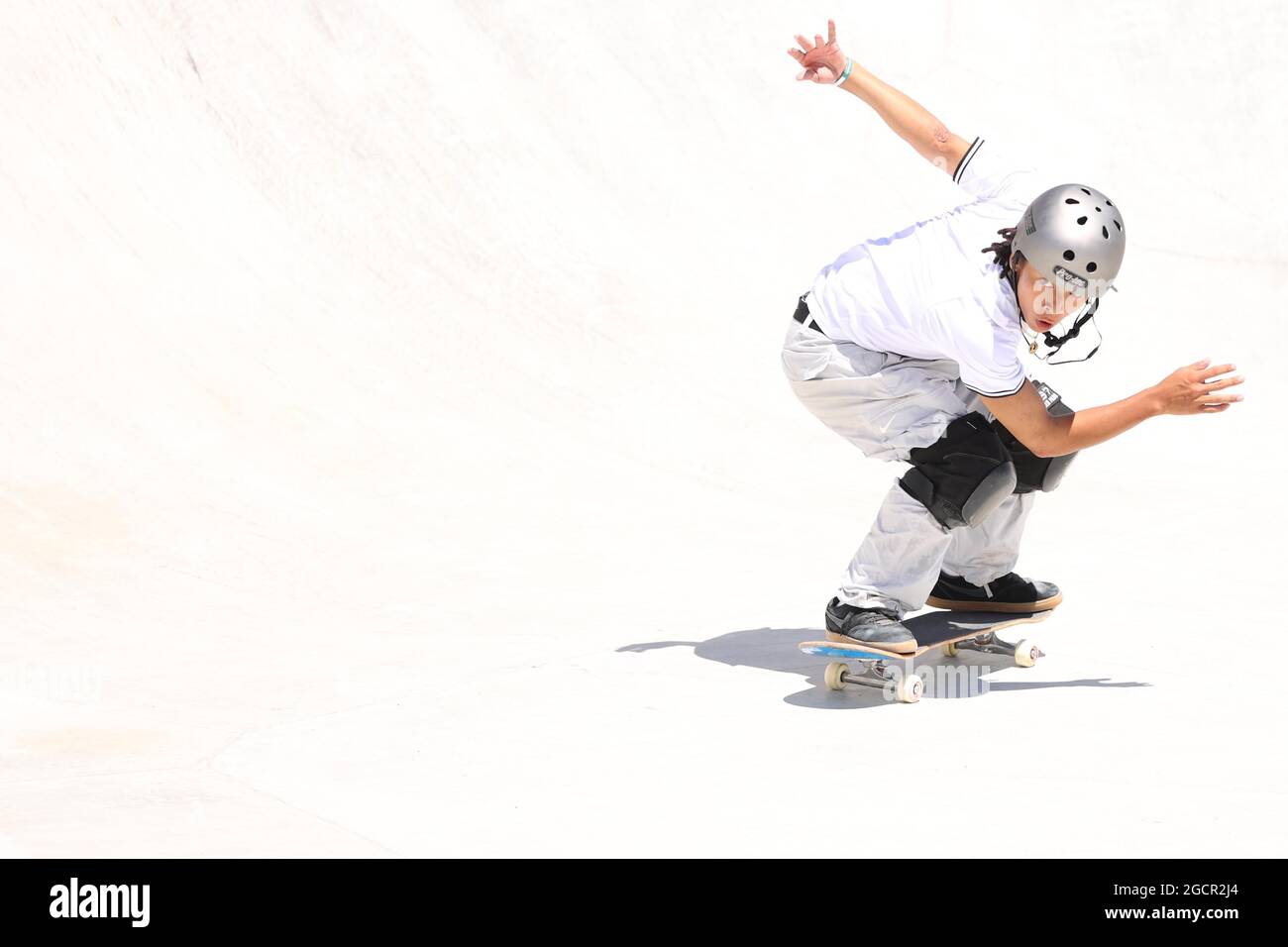 Tokyo, Japon. 5 août 2021. Ayumu Hirano (JPN) Skateboarding : le parc des hommes préliminaires Heats lors des Jeux Olympiques de Tokyo 2020 au Parc sportif urbain Ariake de Tokyo, Japon . Credit: YUTAKA/AFLO SPORT/Alay Live News Banque D'Images