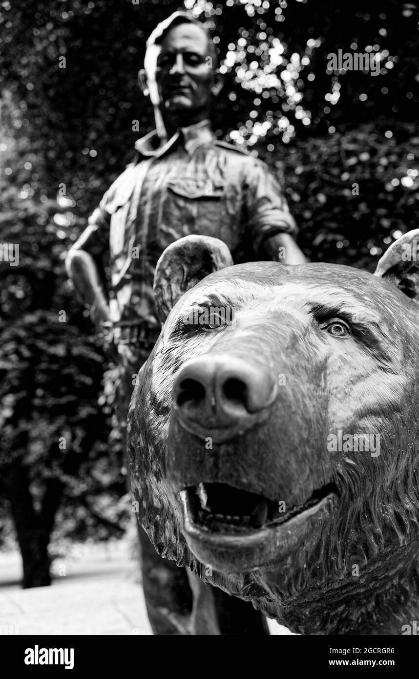 Statue de Wojtek Édimbourg Banque D'Images