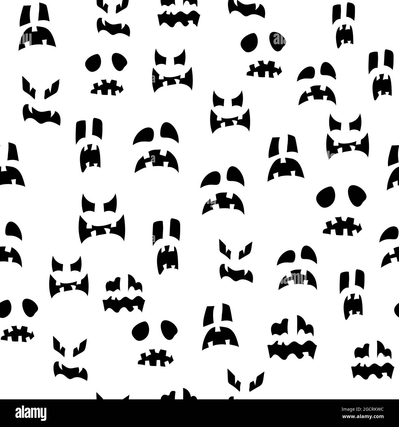 Motif citrouille effrayant sans coutures. Motif lanterne de Noël phosphorescent. Illustration de Vecteur