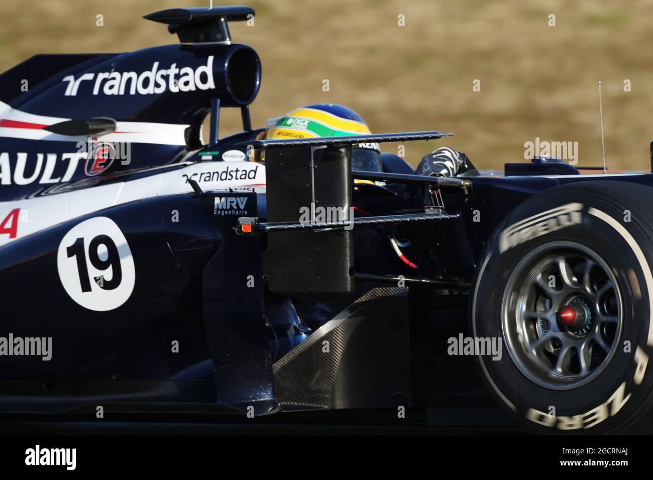 Un appareil de mesure sur la voiture de Bruno Senna (BRA) Williams FW34. Formula One Testing, Barcelone, Espagne. 21 février 2012. Banque D'Images