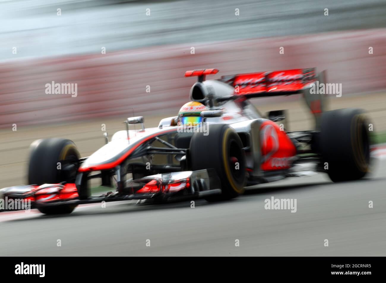 Lewis Hamilton (GBR) McLaren MP4/27. Formula One Testing, Barcelone, Espagne. 4 mars 2012. Banque D'Images