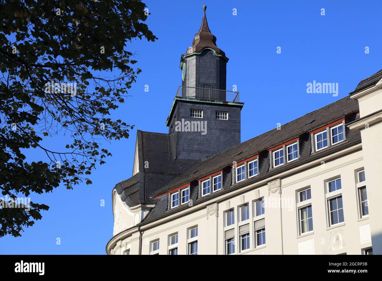 Recklinghausen, Allemagne. Bâtiment de l'enseignement secondaire. Banque D'Images