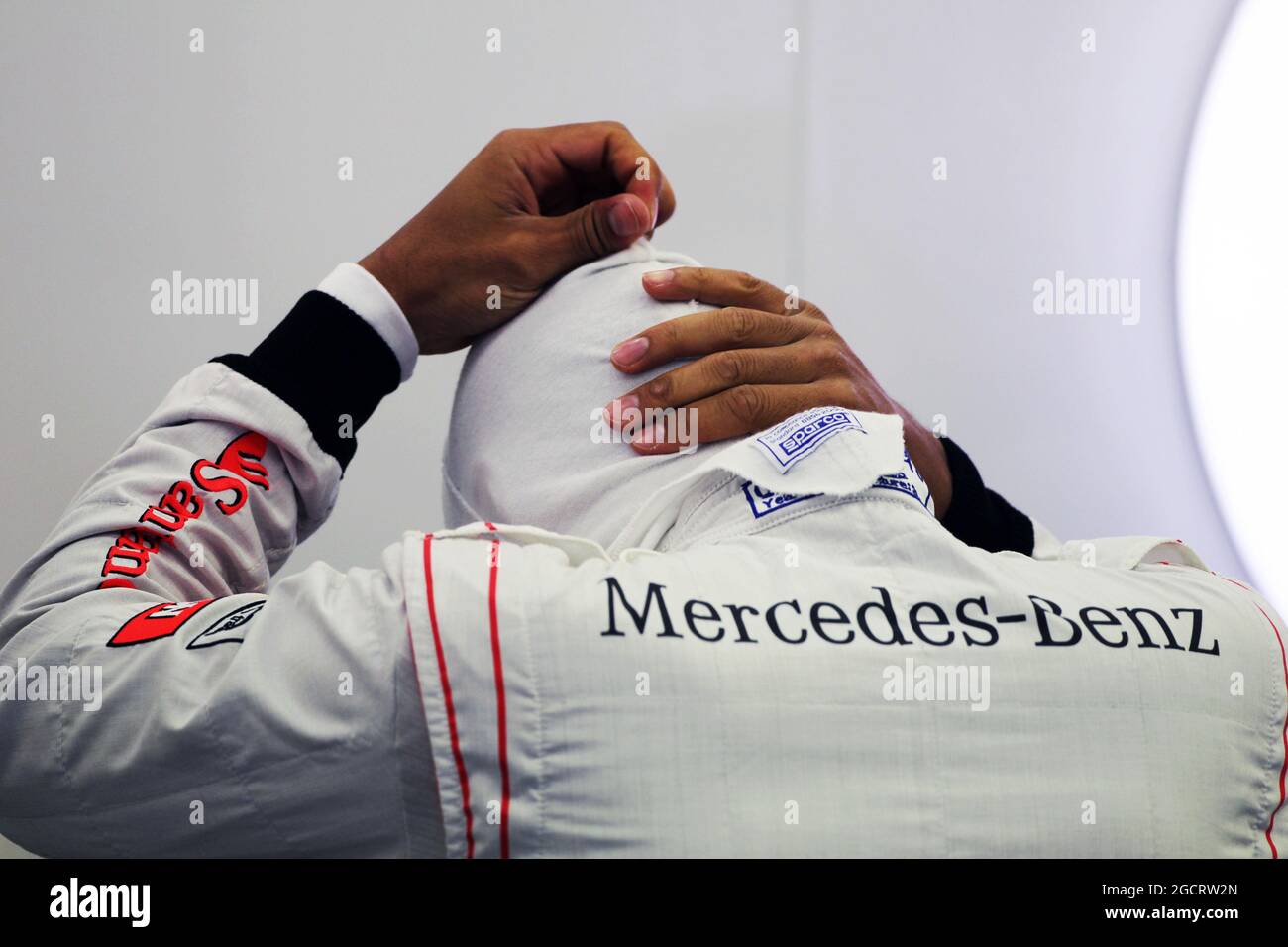 Lewis Hamilton (GBR) McLaren. Grand Prix de Belgique, vendredi 31 août 2012. Spa-Francorchamps, Belgique. Banque D'Images