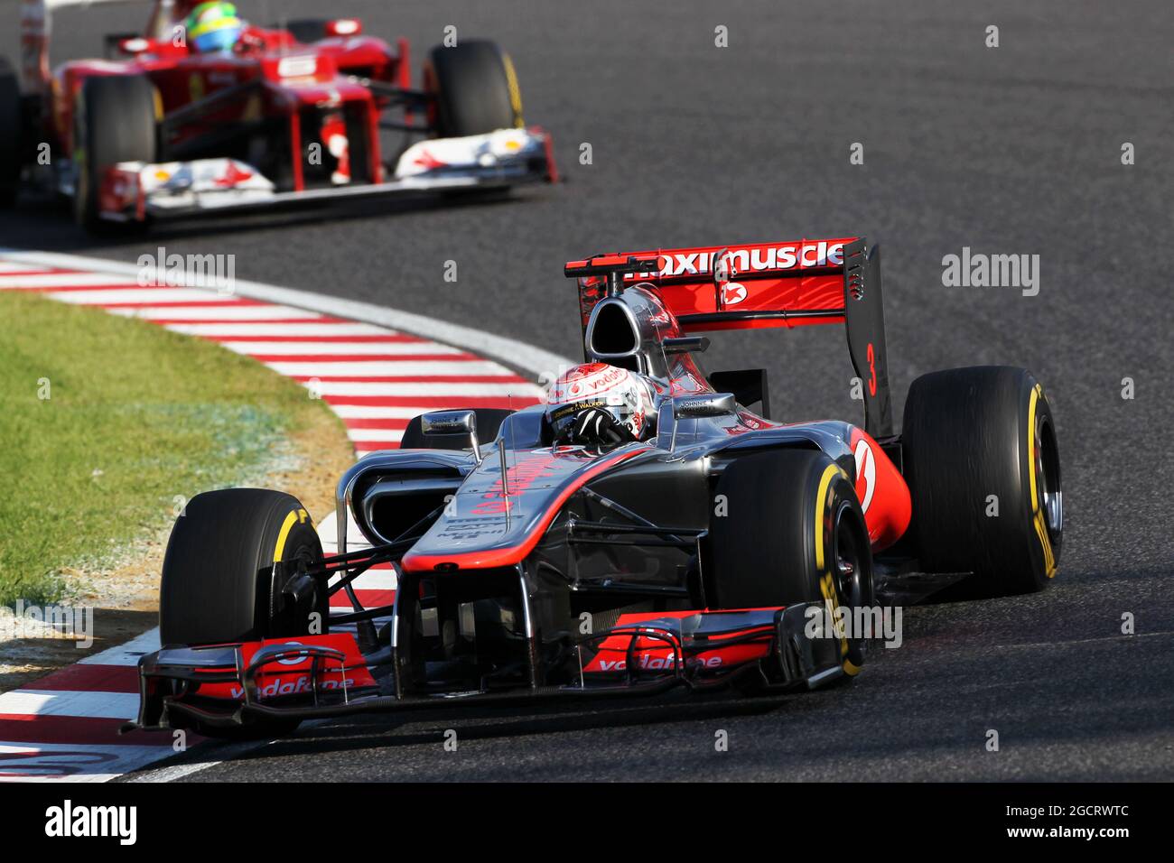 Jenson Button (GBR) McLaren MP4/27. Grand Prix japonais, dimanche 7 octobre 2012. Suzuka, Japon. Banque D'Images