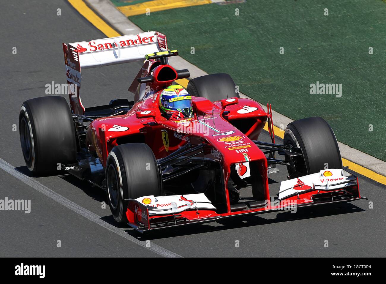 Felipe Massa (BRA) Ferrari F138. Grand Prix d'Australie, vendredi 15 mars 2013. Albert Park, Melbourne, Australie. Banque D'Images