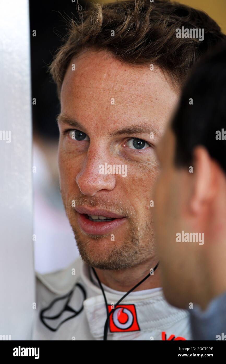 Jenson Button (GBR) McLaren. Grand Prix d'Australie, vendredi 15 mars 2013. Albert Park, Melbourne, Australie. Banque D'Images