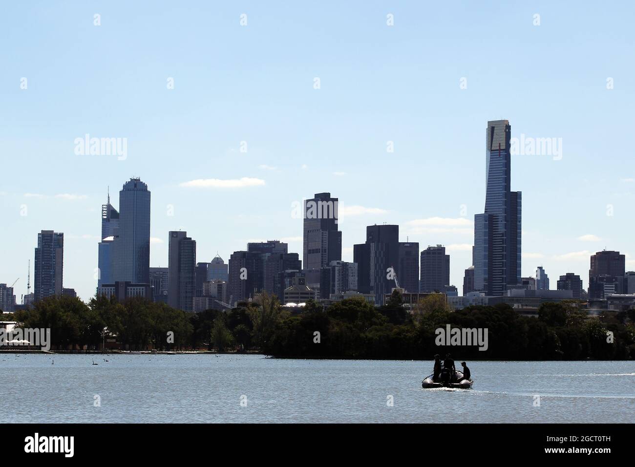 Melbourne pittoresque. Grand Prix d'Australie, vendredi 15 mars 2013. Albert Park, Melbourne, Australie. Banque D'Images