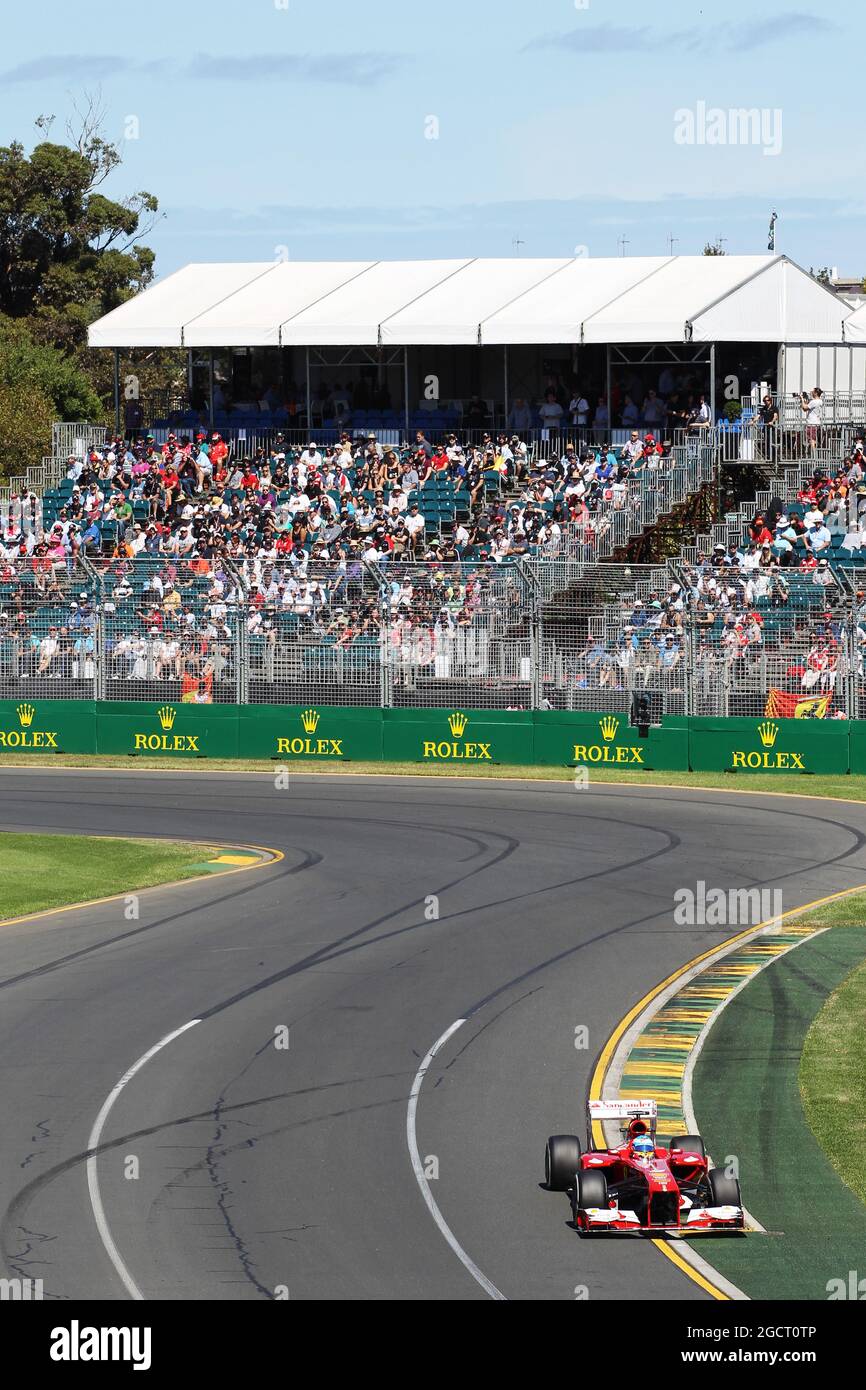 Fernando Alonso (ESP) Ferrari F138. Grand Prix d'Australie, vendredi 15 mars 2013. Albert Park, Melbourne, Australie. Banque D'Images