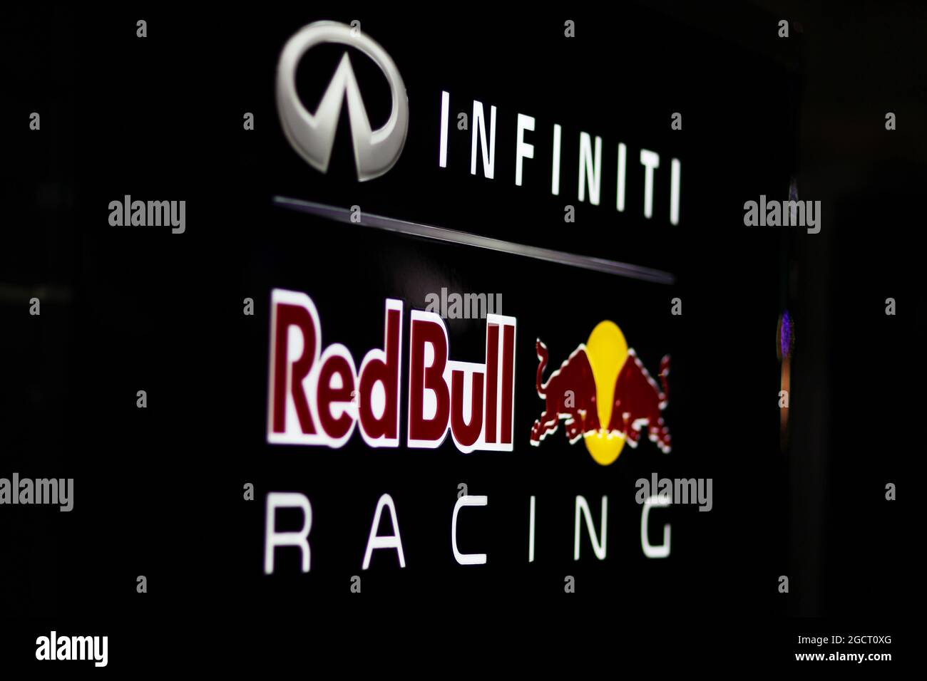 Logo Red Bull Racing. Grand Prix d'Australie, vendredi 15 mars 2013. Albert Park, Melbourne, Australie. Banque D'Images