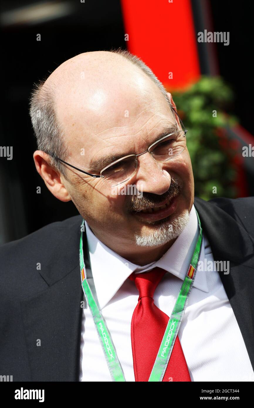Stefano Lai (ITA) Président de Ferrari. Grand Prix d'Espagne, samedi 11 mai 2013. Barcelone, Espagne. Banque D'Images