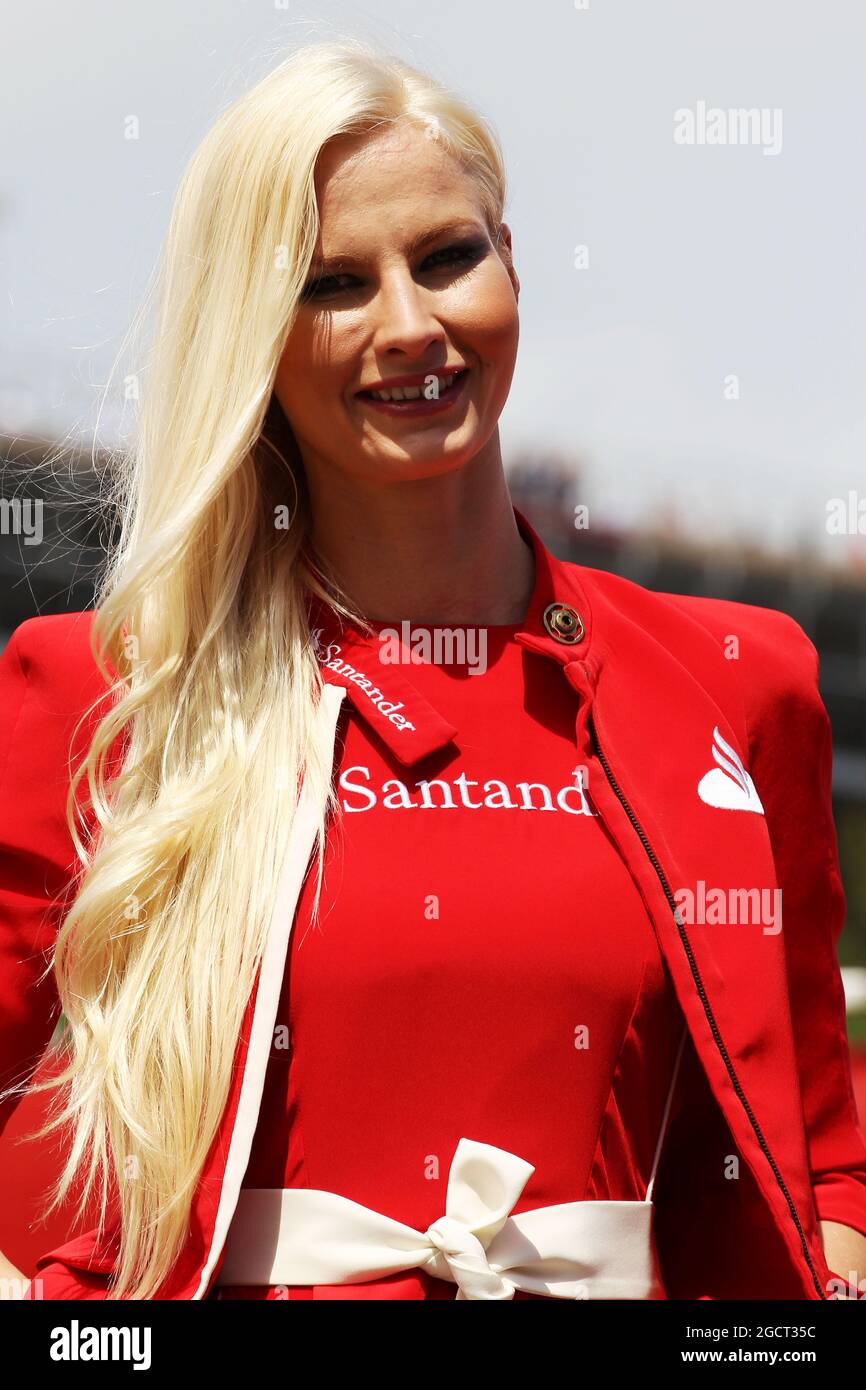 Fille grille. Grand Prix d'Espagne, samedi 11 mai 2013. Barcelone, Espagne. Banque D'Images