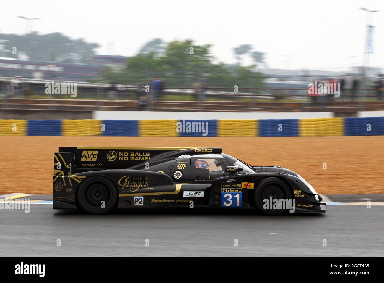 Kevin Weeda (Etats-Unis) / Cristophe Bouchut (FRA) / James Rossiter (GBR) / Joao Paulo de Oliveira (BRA) Lotus T128. Le Mans 24 heures Test Day, dimanche 9 juin 2013. Le Mans, France. Banque D'Images