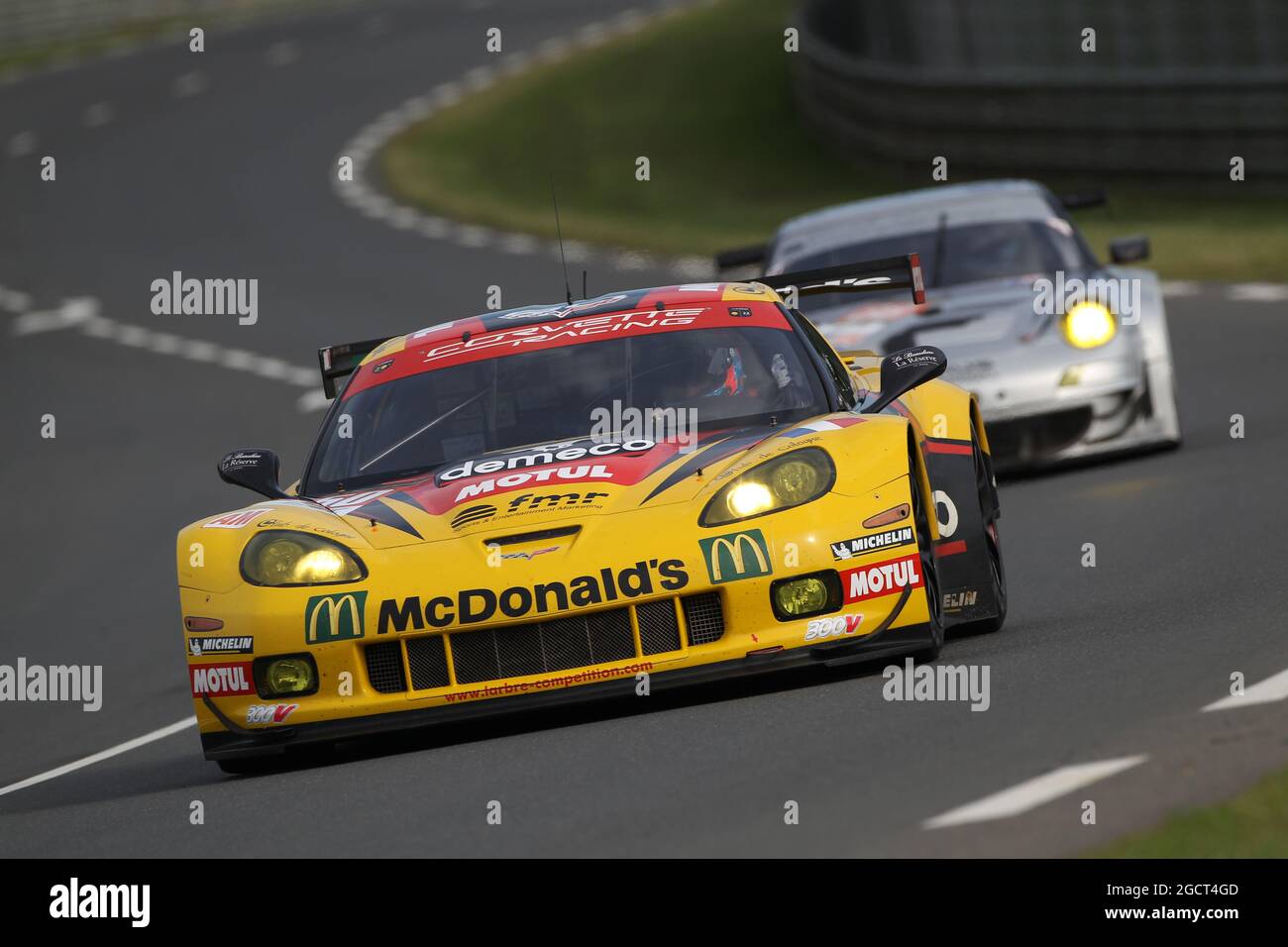 Patrick Bornhauser (FRA) / Julien Canal (FRA) / Ricky Taylor (USA) Concours Larbre Chevrolet Corvette C6-ZR1. Le Mans 24 heures - pratique et qualification, mercredi 19 juin 2013. Le Mans, France. Banque D'Images