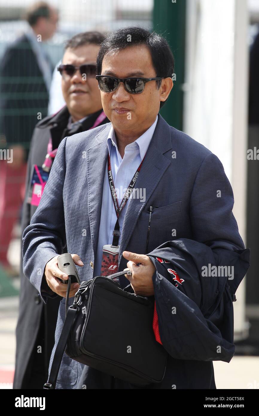 Chalerm Yoovidhya (THA) copropriétaire de Red Bull Racing. Grand Prix de Grande-Bretagne, dimanche 30 juin 2013. Silverstone, Angleterre. Banque D'Images