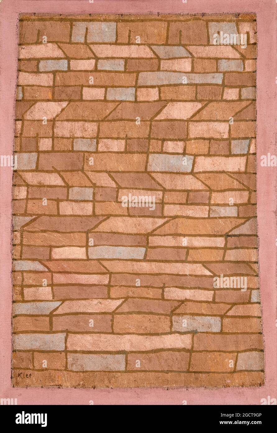 Paul Klee, peinture abstraite, Barracks Settlement, 1932 Banque D'Images
