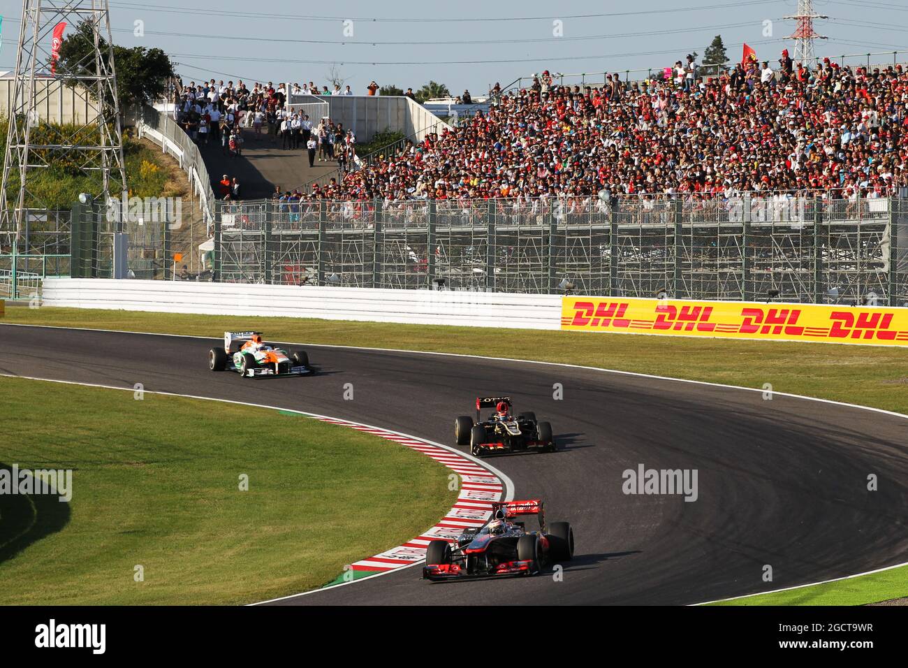 Jenson Button (GBR) McLaren MP4-28. Grand Prix japonais, dimanche 13 octobre 2013. Suzuka, Japon. Banque D'Images
