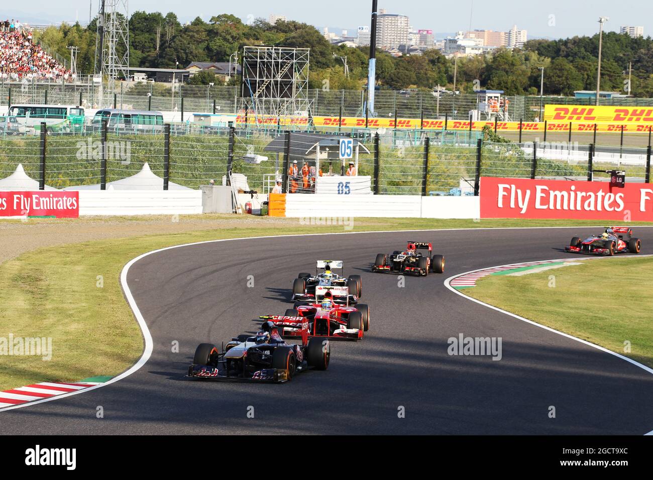 Daniel Ricciardo (AUS) Scuderia Toro Rosso STR8. Grand Prix japonais, dimanche 13 octobre 2013. Suzuka, Japon. Banque D'Images