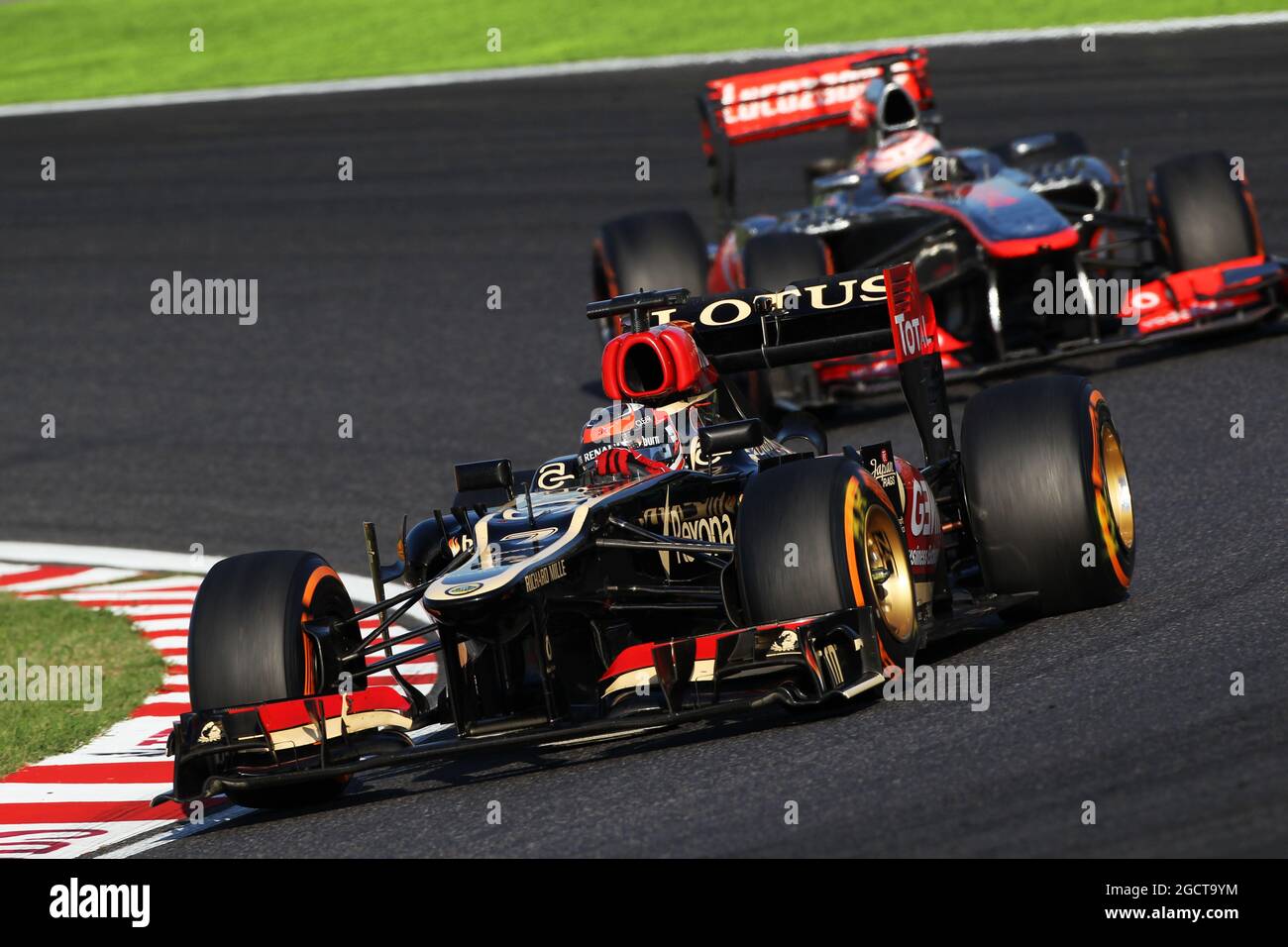 Kimi Raikkonen (fin) Lotus F1 E21. Grand Prix japonais, dimanche 13 octobre 2013. Suzuka, Japon. Banque D'Images