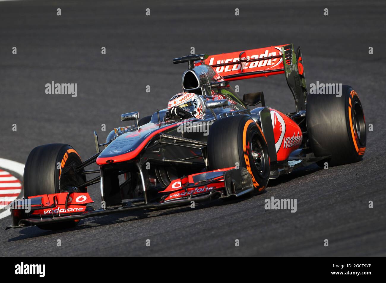 Jenson Button (GBR) McLaren MP4-28. Grand Prix japonais, dimanche 13 octobre 2013. Suzuka, Japon. Banque D'Images