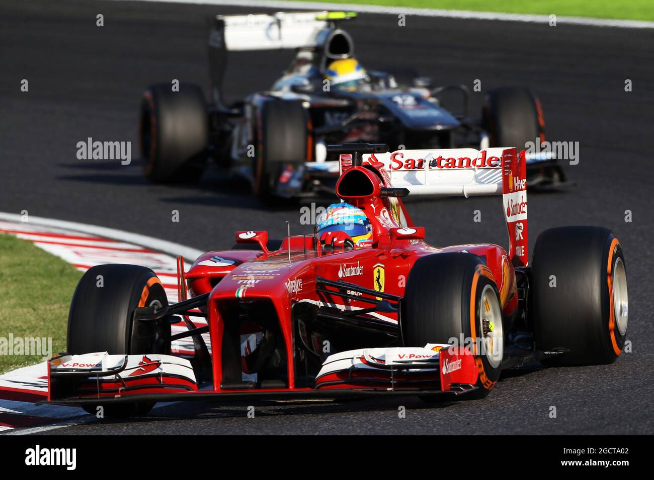 Fernando Alonso (ESP) Ferrari F138. Grand Prix japonais, dimanche 13 octobre 2013. Suzuka, Japon. Banque D'Images