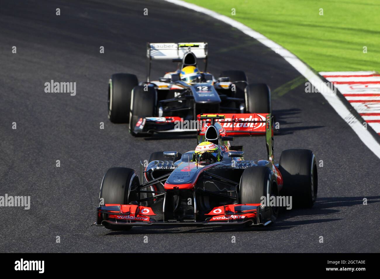 Sergio Perez (MEX) McLaren MP4-28. Grand Prix japonais, dimanche 13 octobre 2013. Suzuka, Japon. Banque D'Images