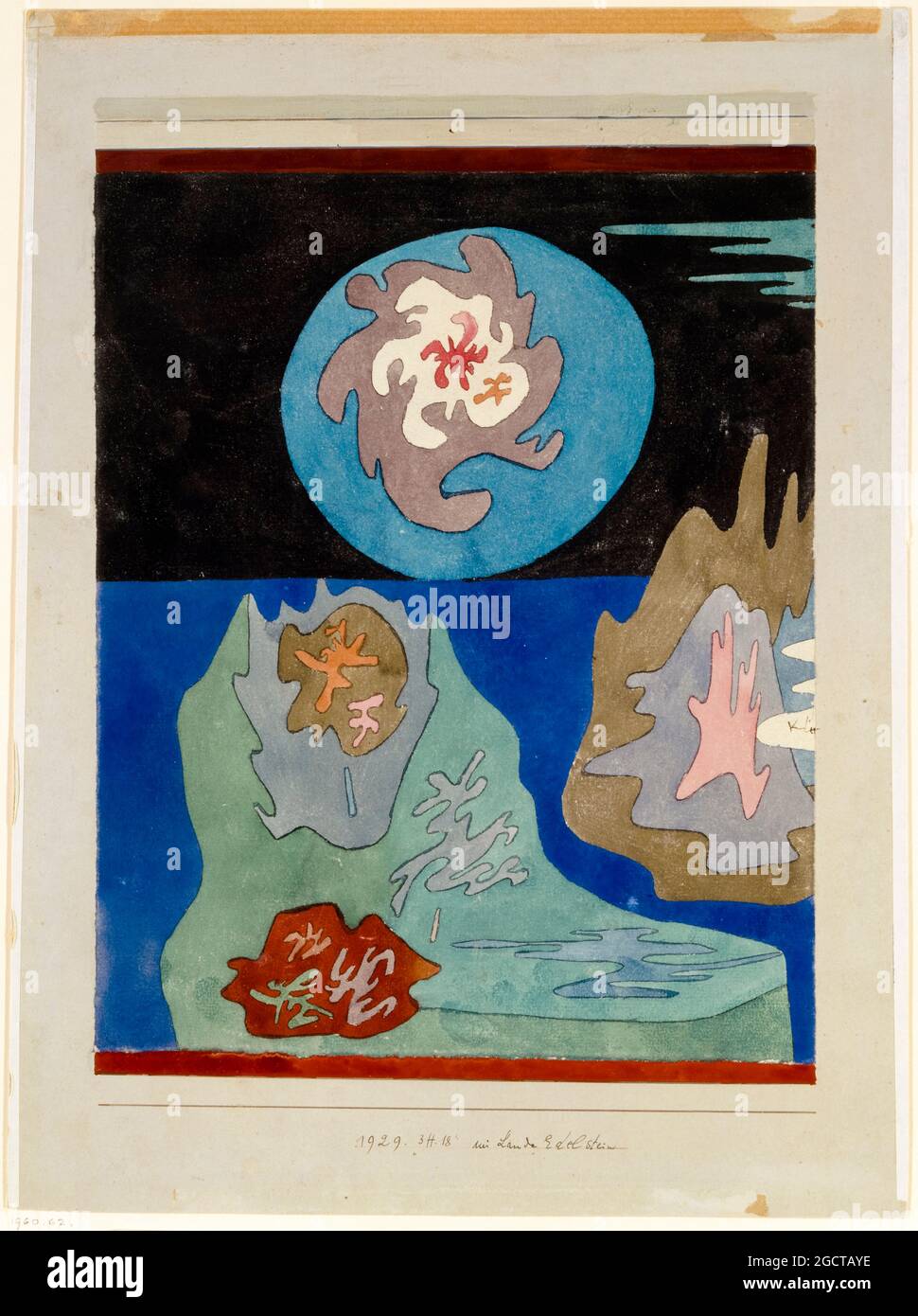 Paul Klee, dans le pays de la gemme, peinture abstraite, 1929 Banque D'Images