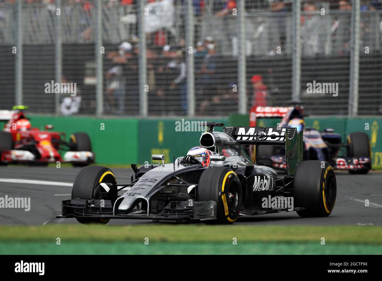 Jenson Button (GBR) McLaren MP4-29. Grand Prix d'Australie, dimanche 16  mars 2014. Albert Park, Melbourne, Australie Photo Stock - Alamy
