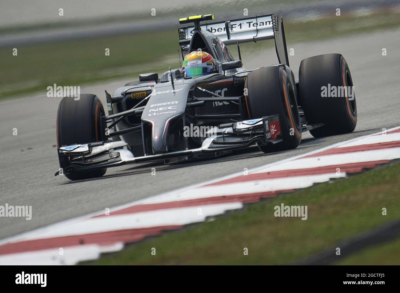 Esteban Gutierrez (MEX) Sauber C33. Grand Prix de Malaisie, vendredi 28 mars 2014. Sepang, Kuala Lumpur, Malaisie. Banque D'Images